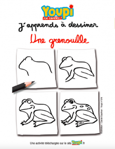 J'apprends à dessiner une grenouille