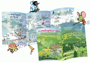 Youpi, février 2015 - Deux super dépliants : la montagne en hiver et la montagne en été !
