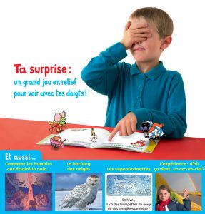 Un grand jeu en relief pour voir avec tes doigts ! Youpi, décembre 2016