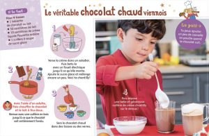 “5 recettes chocolatées”, Youpi, n° 351, décembre 2017. Conception et textes : Pablo Thiollier-Serrano. Photos : Philippe Ughetto. Illustrations : Marion Piffaretti.