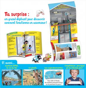 Un grand dépliant pour découvrir comment fonctionne un ascenseur !