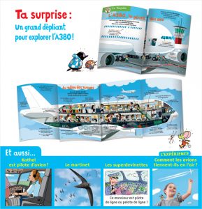 Surprise : un grand dépliant pour explorer l'A380