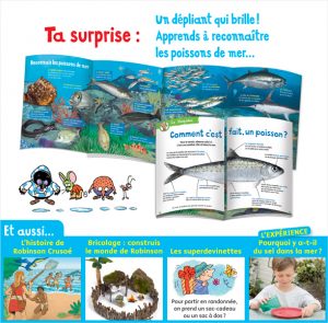 Surprise : un dépliant qui brille pour apprendre à reconnaître les poissons de mer…