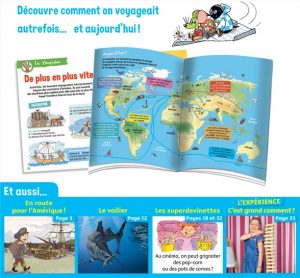 Youpi, juin 2019 - Youpidoc, 8 pages pour faire le tour de la Terre et découvrir comment on voyageait hier et aujourd'hui.