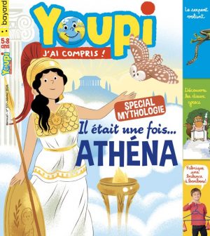 Couverture du magazine Youpi, j'ai compris ! n°377, février 2020 - Spécial mythologie - Il était une fois Athéna