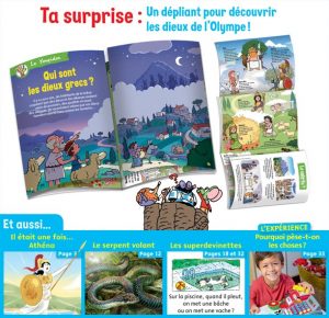 Sommaire du magazine Youpi, j'ai compris ! n°377, février 2020 - Spécial mythologie - Il était une fois Athéna