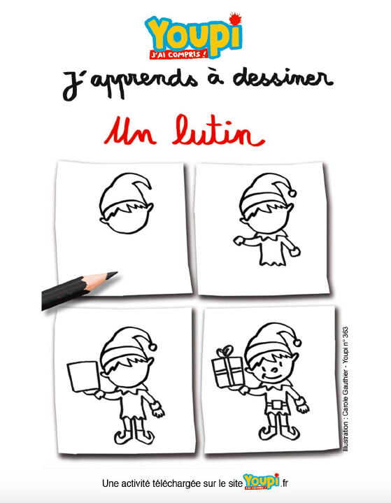 J'apprends à dessiner un lutin