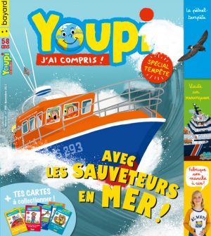 Couverture de Youpi, j'ai compris ! n°398, novembre 2021 - Avec les sauveteurs en mer ! - Le Youpidoc, pour visiter le plus grand remorqueur français