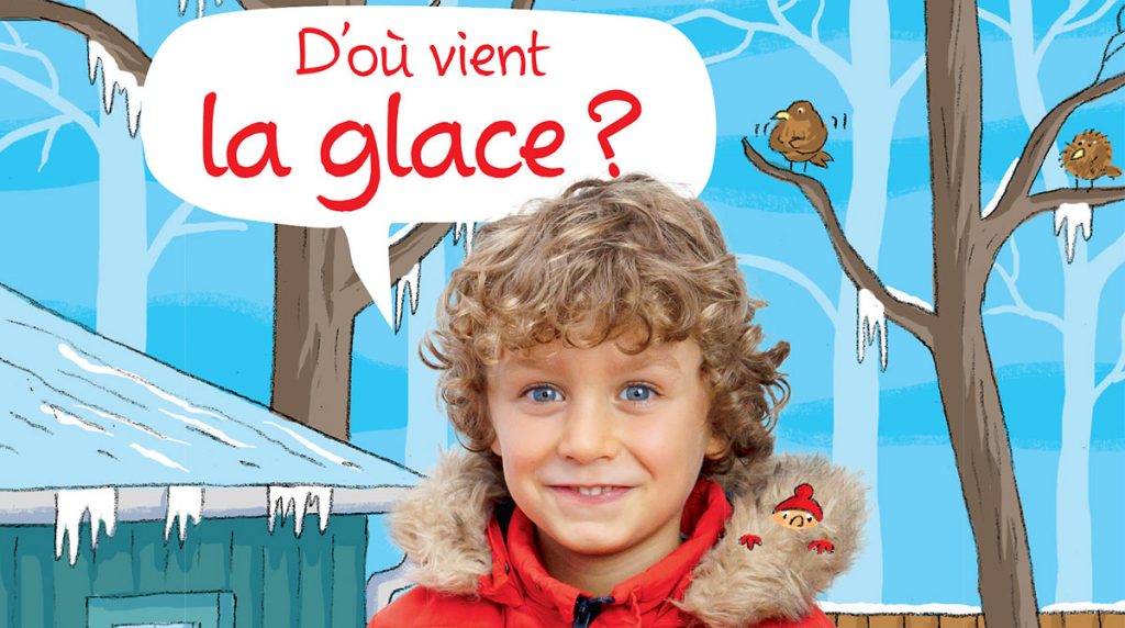 © Photo : Rebecca Josset. Illustration : Rémi Saillard. D'où vient la glace ? Youpi n°412, janvier 2023.